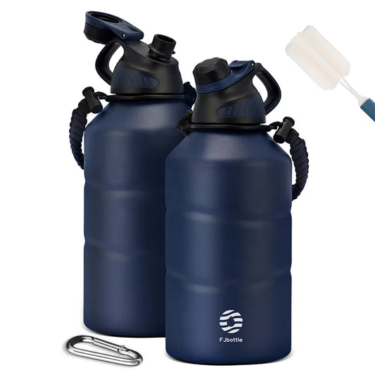 Thermos Bottle 1.9L Large Capacity Stainless Steel Thermal Water Bottle Cold and Hot Vacuum Flask with Rope Gym