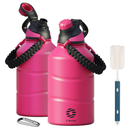Thermos Bottle 1.9L Large Capacity Stainless Steel Thermal Water Bottle Cold and Hot Vacuum Flask with Rope Gym