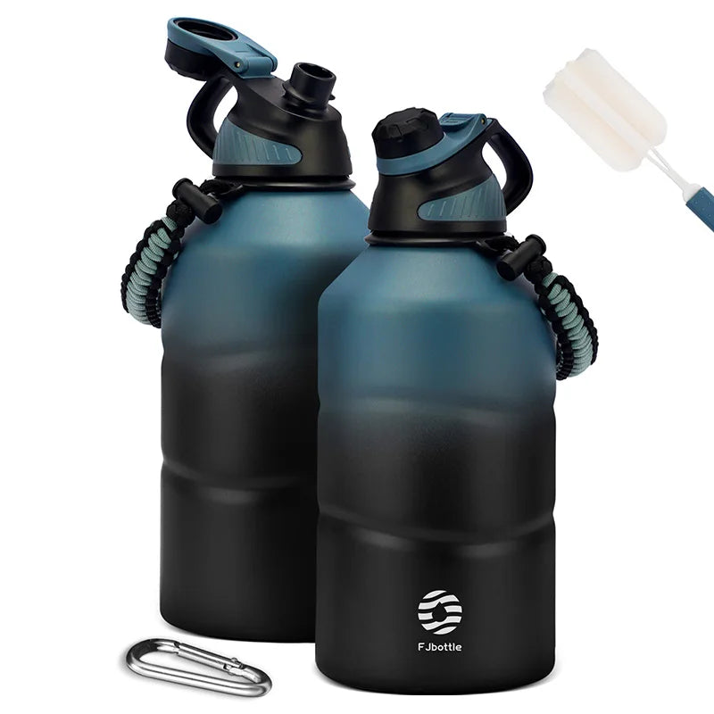 Thermos Bottle 1.9L Large Capacity Stainless Steel Thermal Water Bottle Cold and Hot Vacuum Flask with Rope Gym