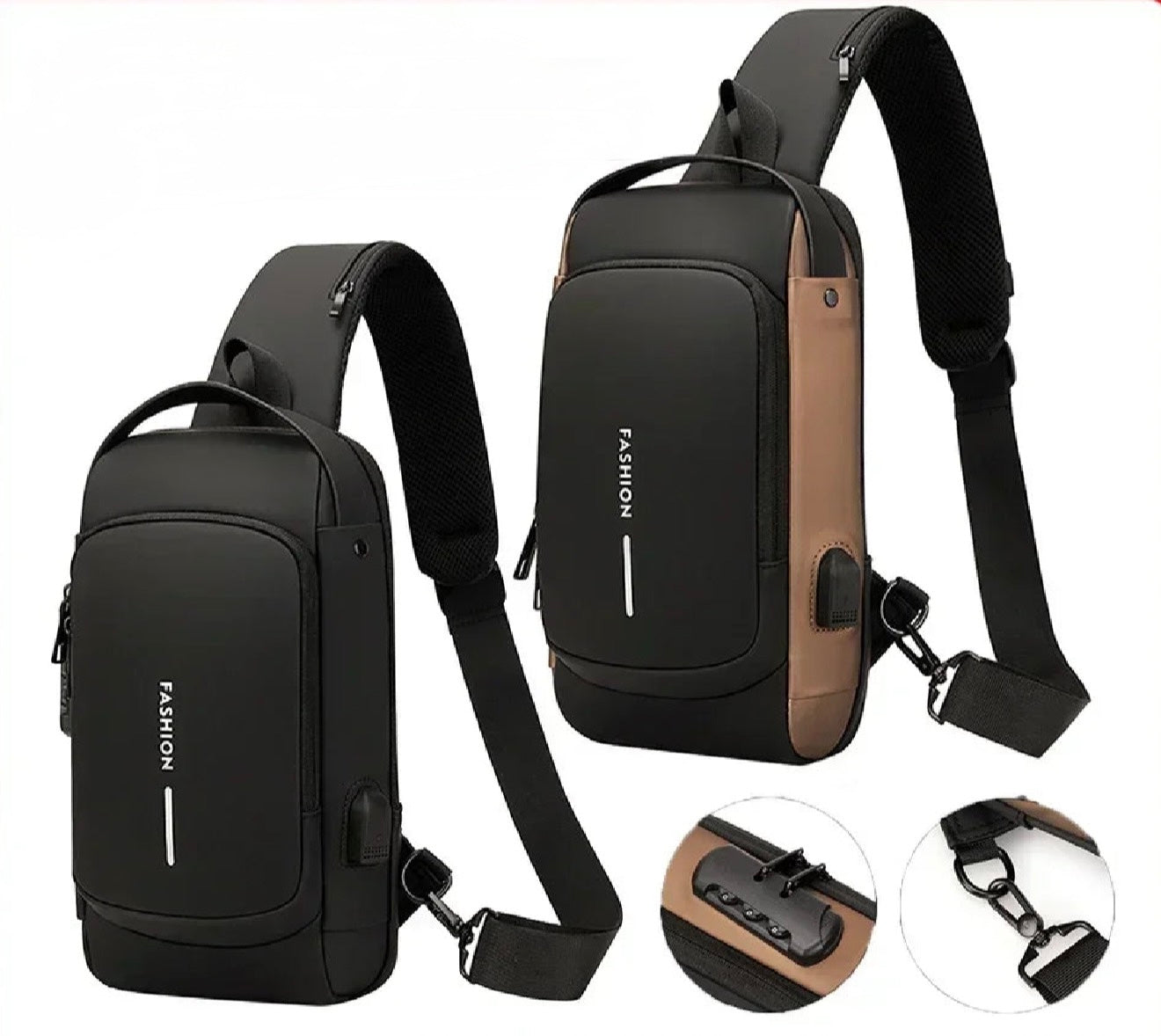 תיק צד מעוצב רב תחליטי לגבר/לאישה בייבוא Lumvio active.
נוח לנשיאה ,מיקום יעודי לחיבור USB עם אפשרות לקוד 3 ספרות לאבטחה