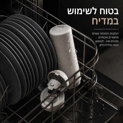 ‎בקבוק מתאים לשימוש במדיח כלים - Lumvio Active