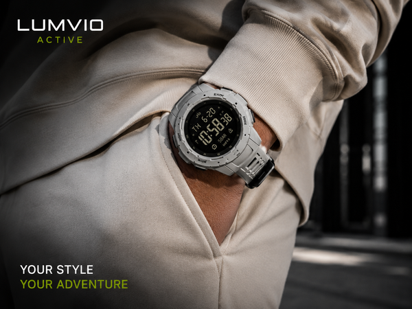 שעון ספורט דיגיטלי שנבנה לקצב ולזמן שלך | Lumvio Active