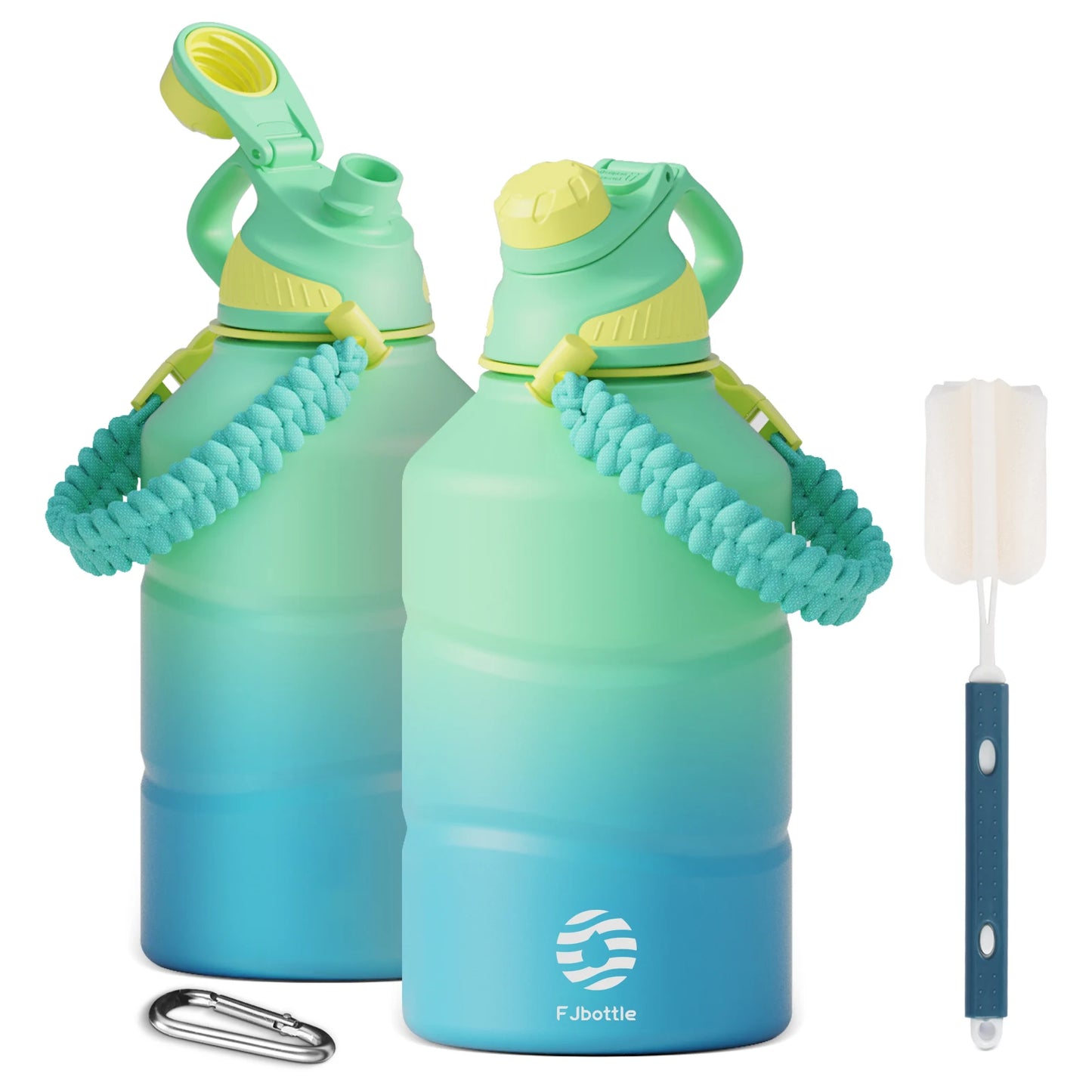 Thermos Bottle 1.9L Large Capacity Stainless Steel Thermal Water Bottle Cold and Hot Vacuum Flask with Rope Gym