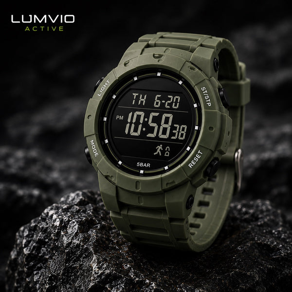 שעון ספורט דיגיטלי שנבנה לקצב ולזמן שלך | Lumvio Active